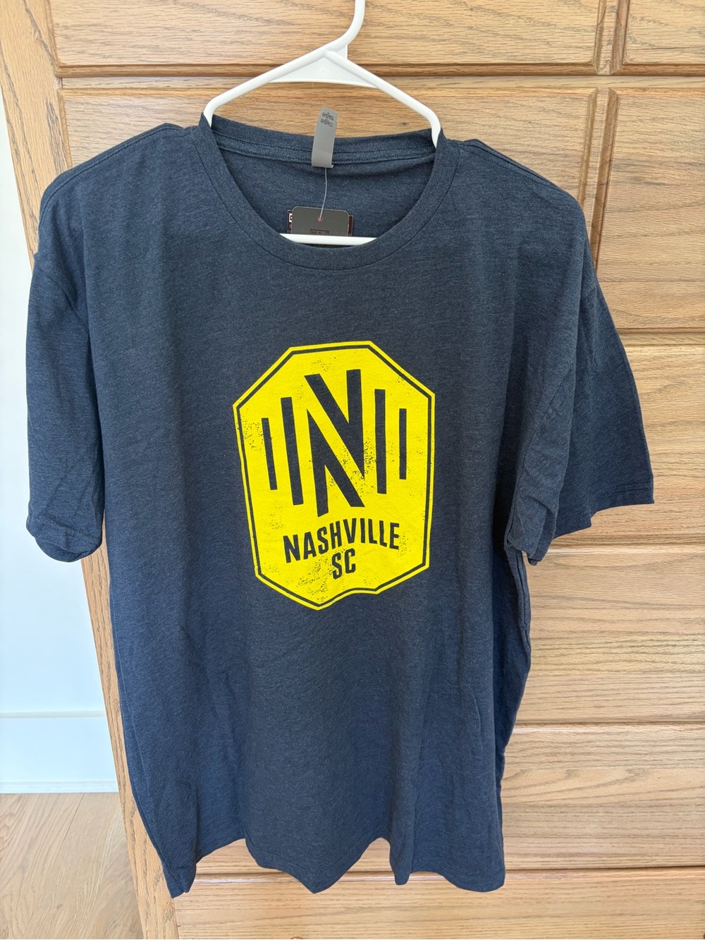 Next Level Apparel Navy Nashville SC Tee XL
